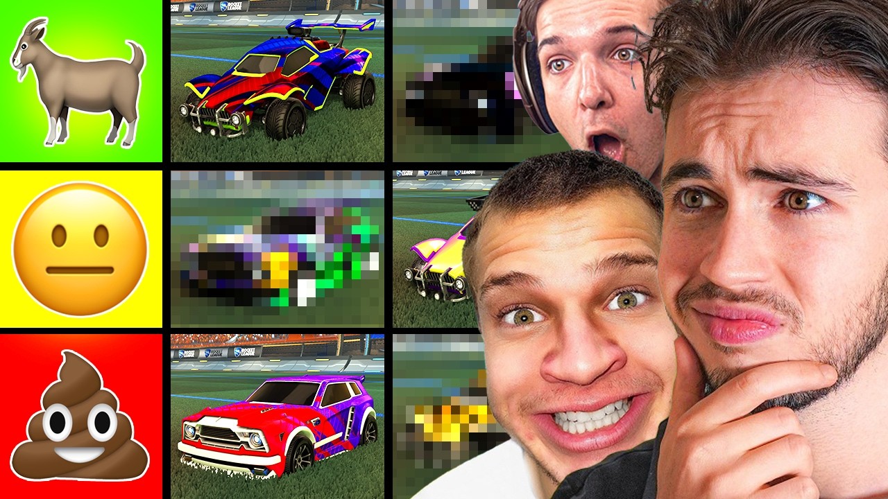 I ranked the biggest YouTuber's Car Designs... (ft. Musty, Lethamyr, Mertzy and more!)