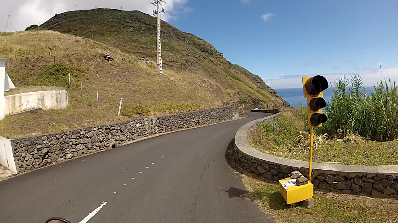 My Favorite Stretch of Road, Santa Maria Azores, coastal road by motorbike.