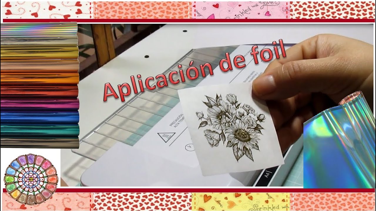 Aplicación de foil con laminadora binderplus