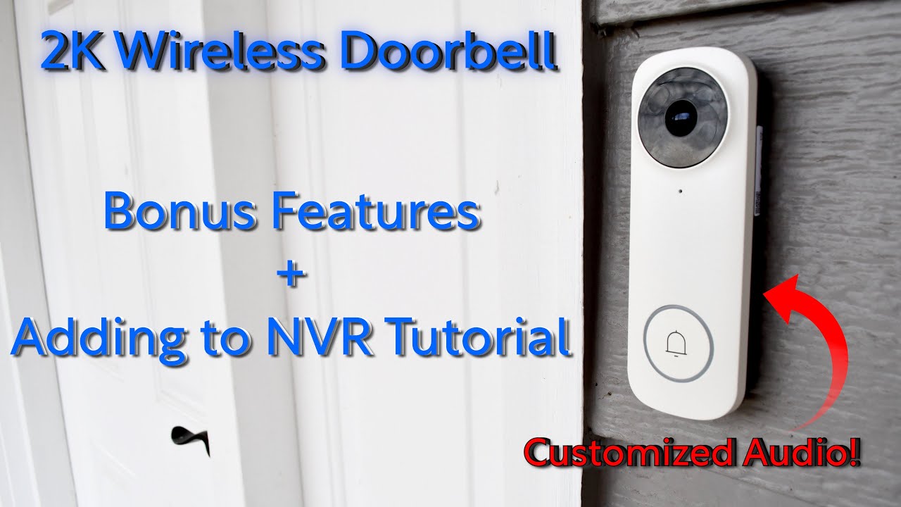 Montavue 2K Wireless Doorbell Extra Settings and Features + How to Add to NVR Tutorial