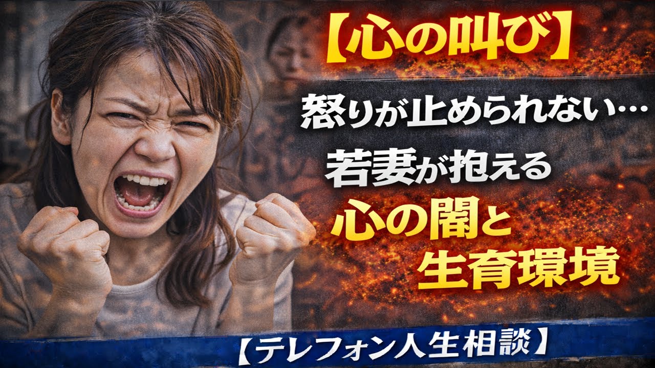 【心の叫び】怒りが止められない…若妻が抱える心の闇と生育環境 [テレフォン人生相談 ]