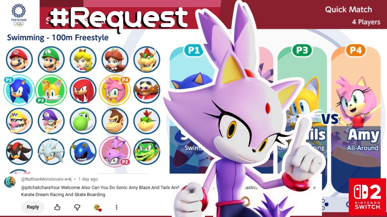 MARIO AND SONIC AT TOKYO 2020 | Gameplay (4 Players) | Sonic VS Vector VS Mario VS Daisy