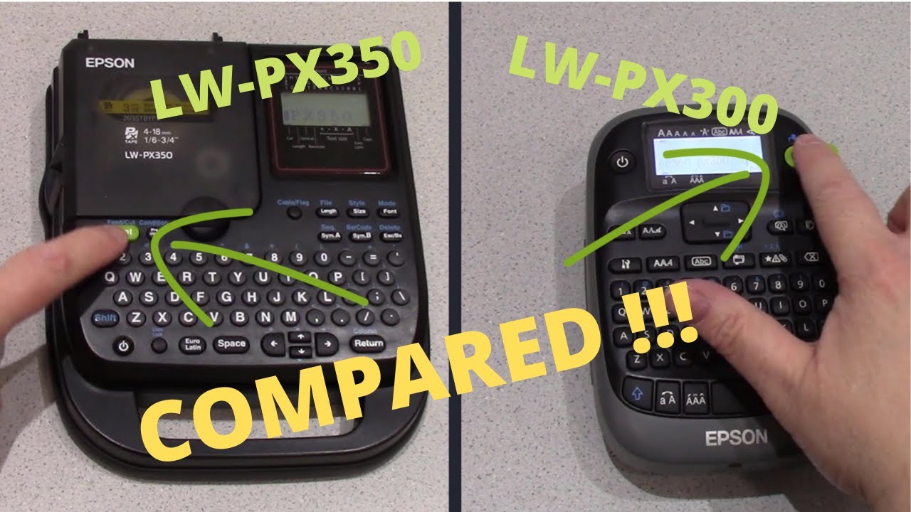 Epson LWPX300 LWPX350 comparison