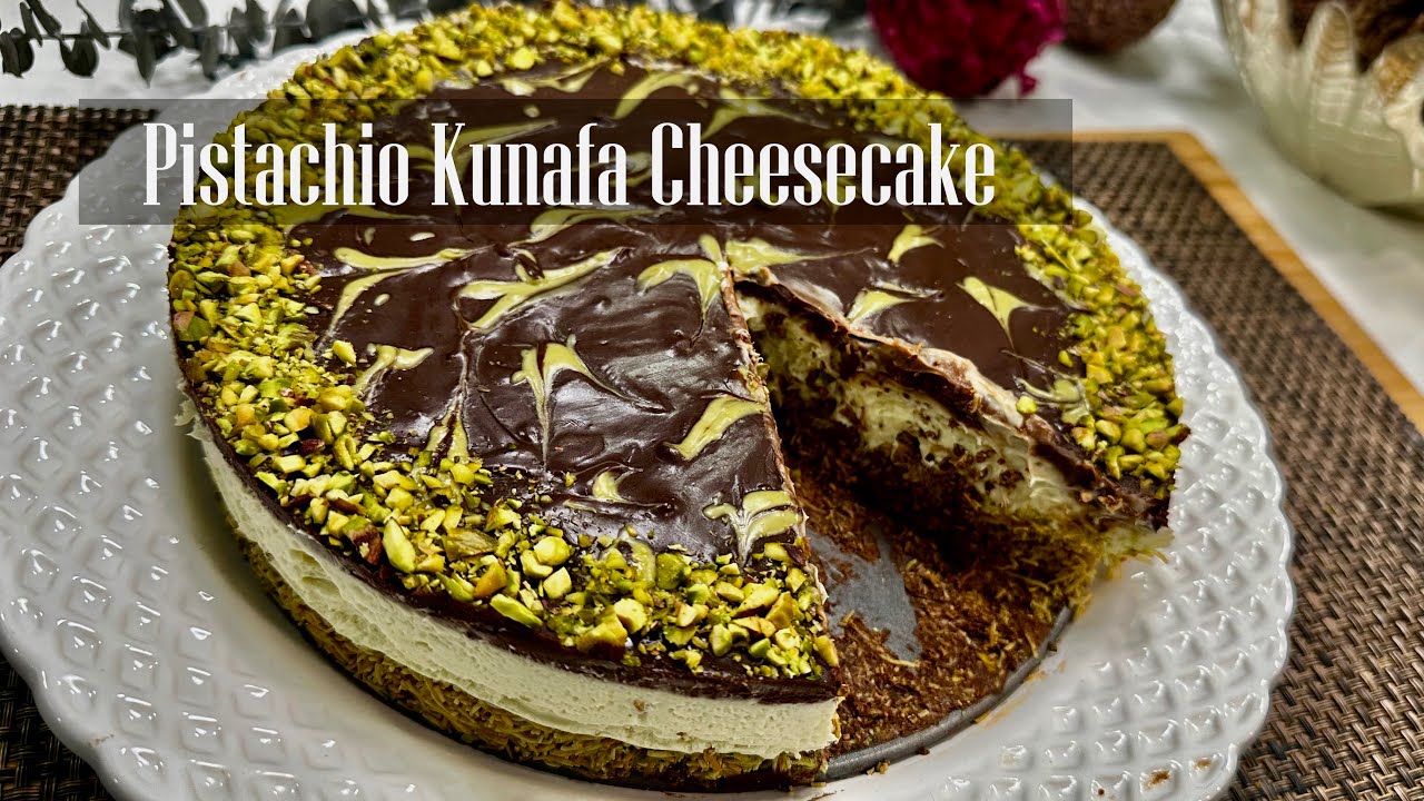 Pistachio kunafa Chocolate Cheesecake || No Bake Cheesecake || Viral Dubai Cheesecake Recipe - RKC