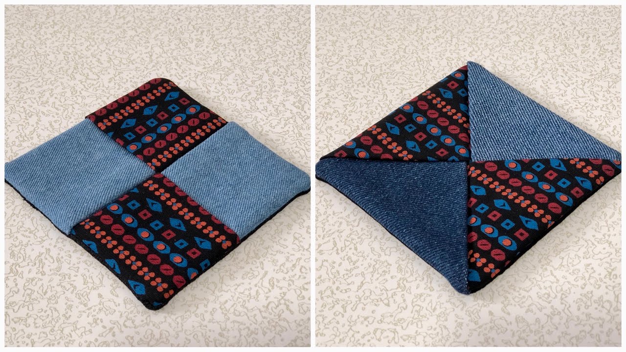 Upcycling Magic: Turn Old Jeans into a Coaster in 5 Minutes!