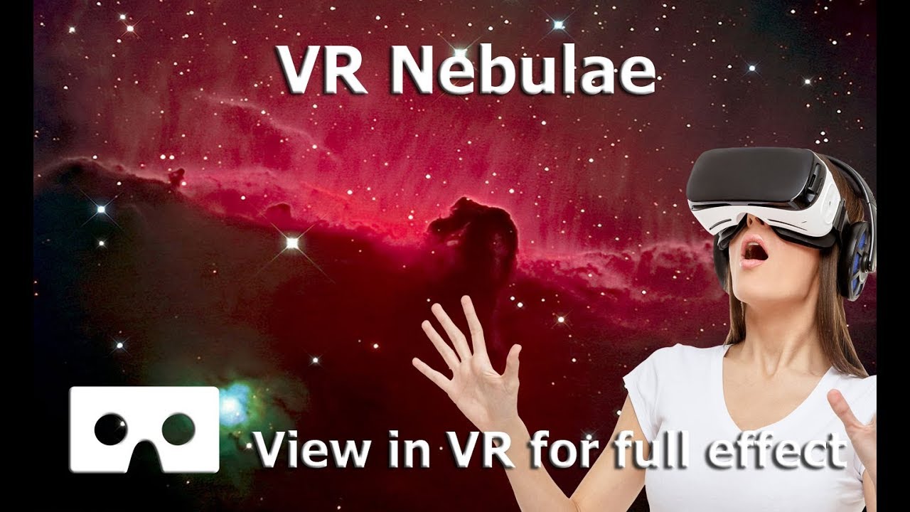 VR 360 Nebula fly through space jam video 4K