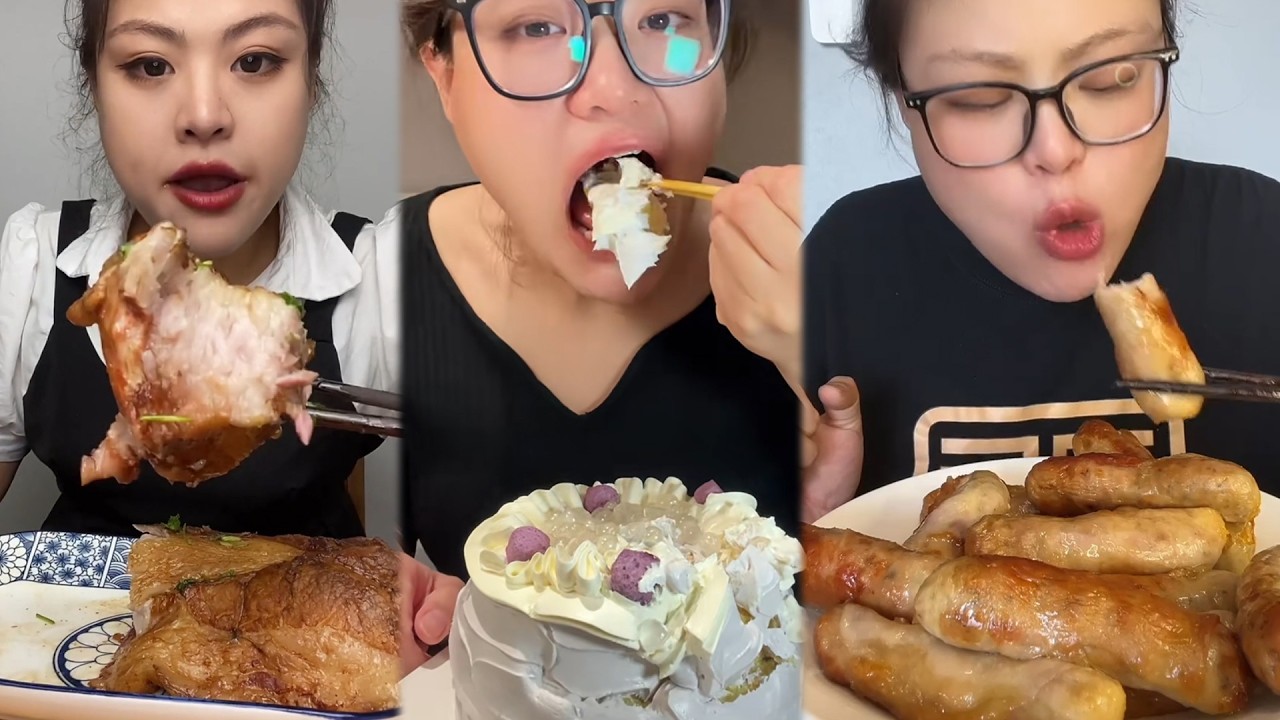 Mukbang food challeng new with real sound #d9mukbang #mukbang