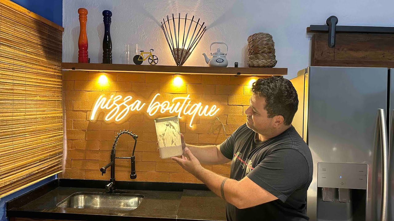 Massa de pizza com Fermentação Natural (LEVAIN)
