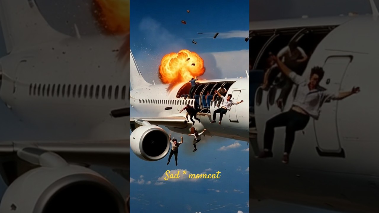 বিমান দুর্ঘটনা . plane explosion mid air accident. YouTube short video. viral reel trending. sad