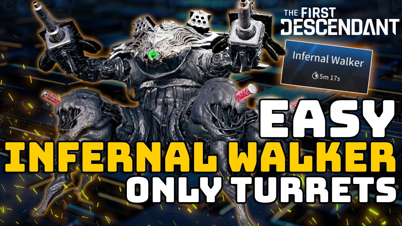 INFERNAL WALKER - Using Only Jaybers Turrets - 5 Min Clear | The First Descendant Jayber Build