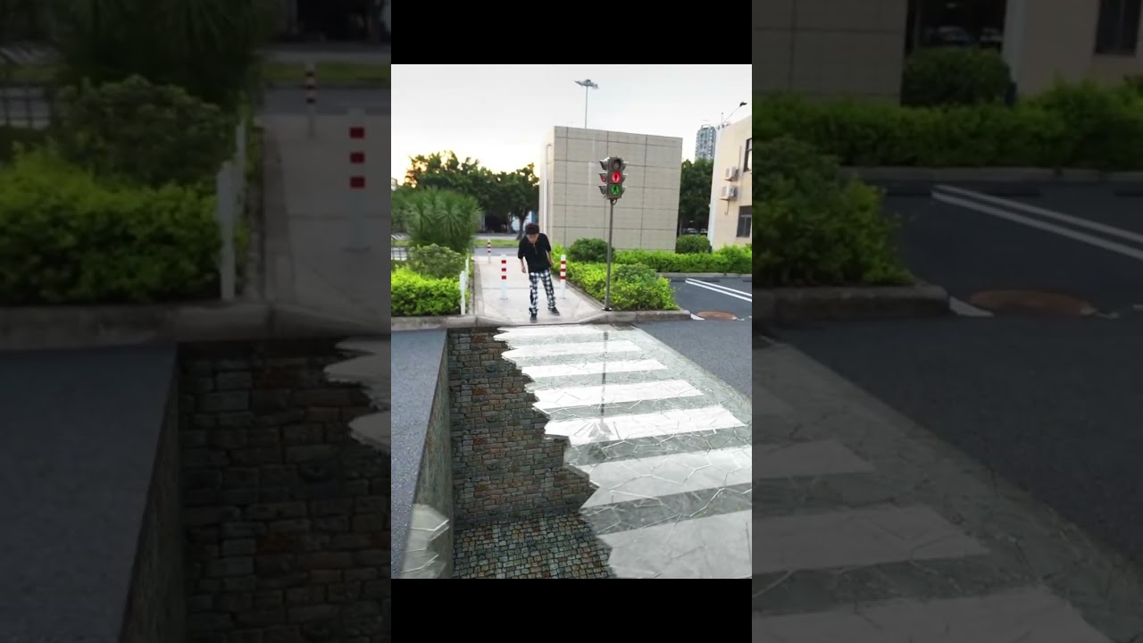 Funny Zebra Crossing