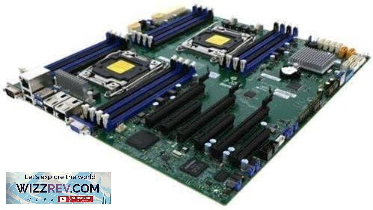 Super Micro Supermicro MBD X10DRI O LGA2011 E5 2600v3 C612 DDR4 PCI Express SATA E ATX