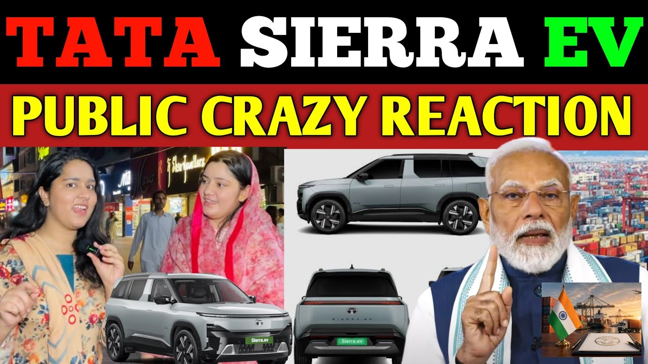 TATA SIERRA EV FIRST LOOK | INDIA'S MOST EXCITED ALL-WHEEL DRIVE ELECTRIC SUV | PAK public reacts