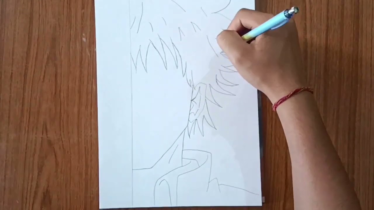 Gojo Satoru Drawing Tutorial | Jujutsu Kaisen | Step-by-Step Long Video 👁️✨