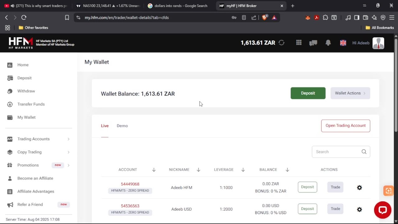 Trading Paid Me R1613! 🚀💰 | Live Withdrawal Proof [HFM MARKETS]