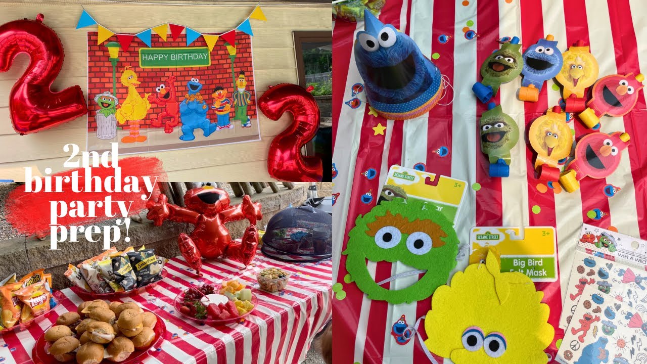 SESAME STREET THEMED PARTY PREP | 2nd birthday party prep!