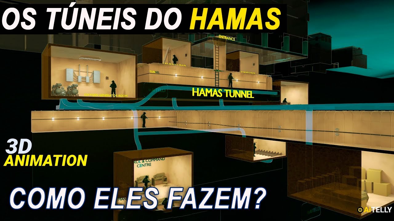 Como é por dentro da Rede de Túneis do Hamas