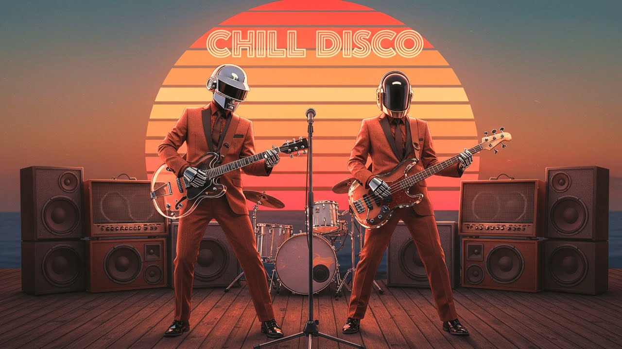 Daft Punk Inspired Sunset Funk 🌅 | Chill Disco x Retro Sunset Jam on Stage