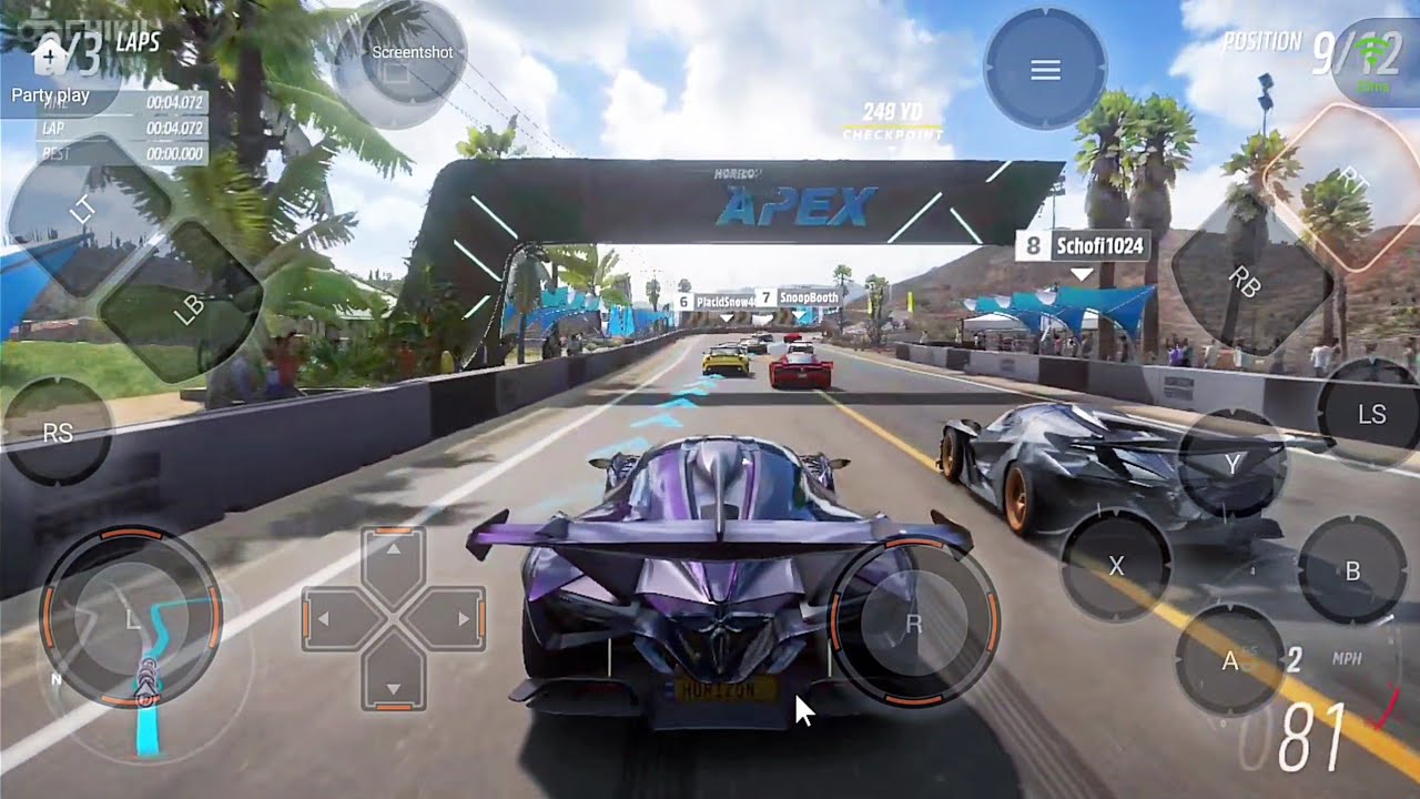 ГЕЙМПЛЕЙ FORZA HORIZON 5 ДЛЯ ANDROID | ЭМУЛЯТОР CHIKII CLOUD GAMING