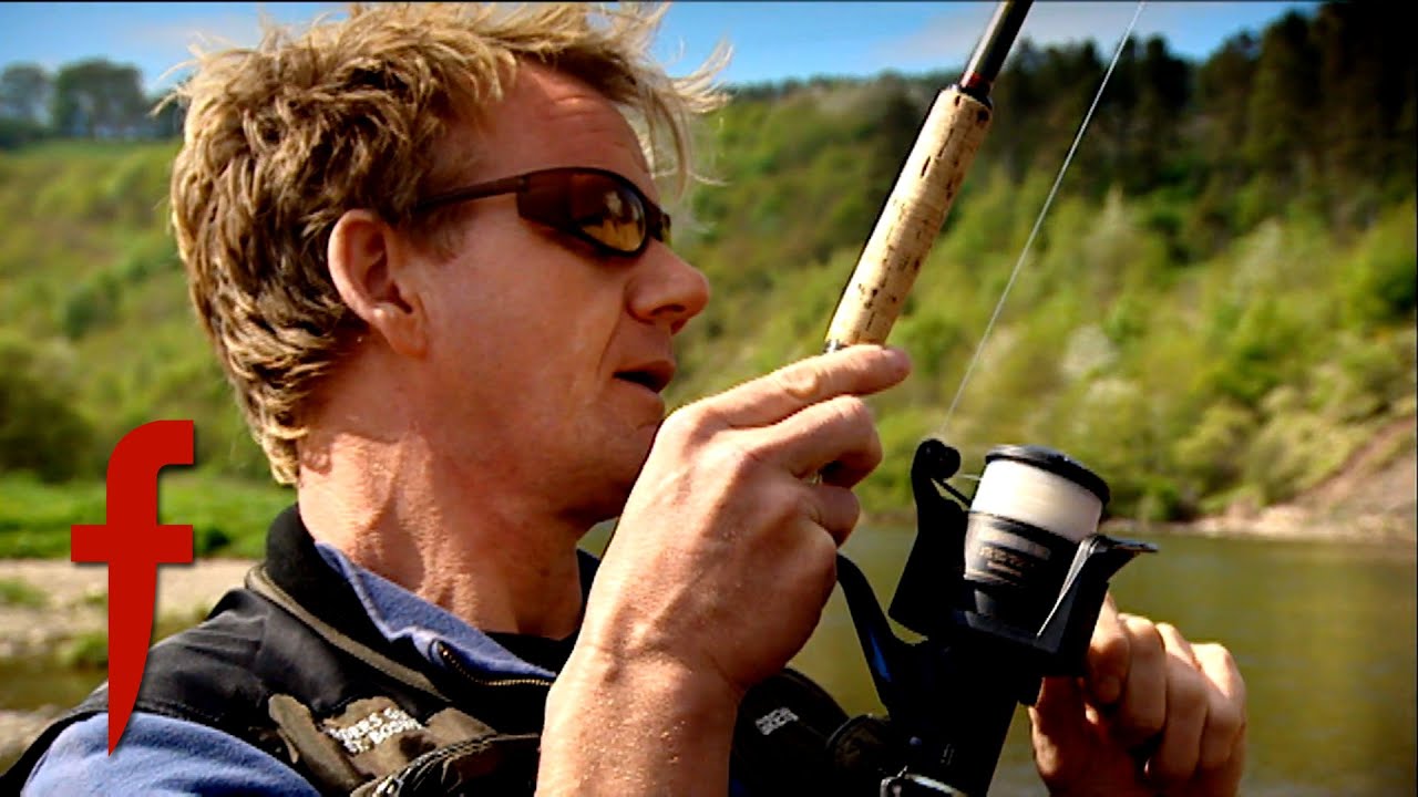Gordon Ramsay Goes Fishing For Salmon With His Son | The F Word
