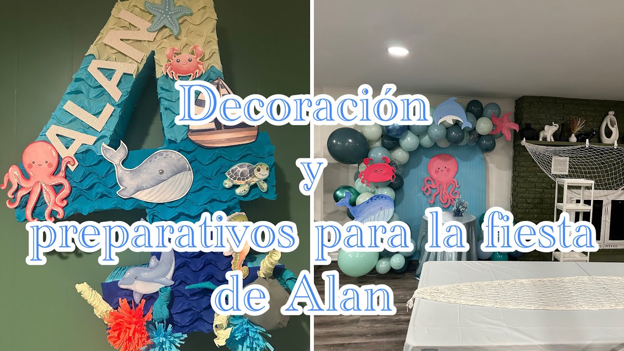 Preparativos y decoracion para el cumpleanos de alan ♥️