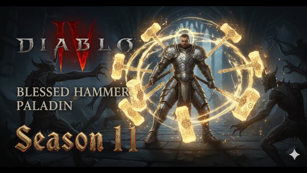 Diablo 4 Сезон 11: Паладин через МОЛОТЫ (Blessed Hammer) — Лучший билд!