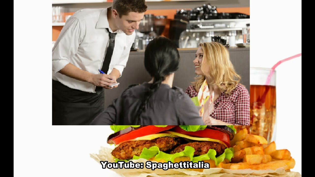 یادگیری مکالمه ایتالیایی: در رستوران