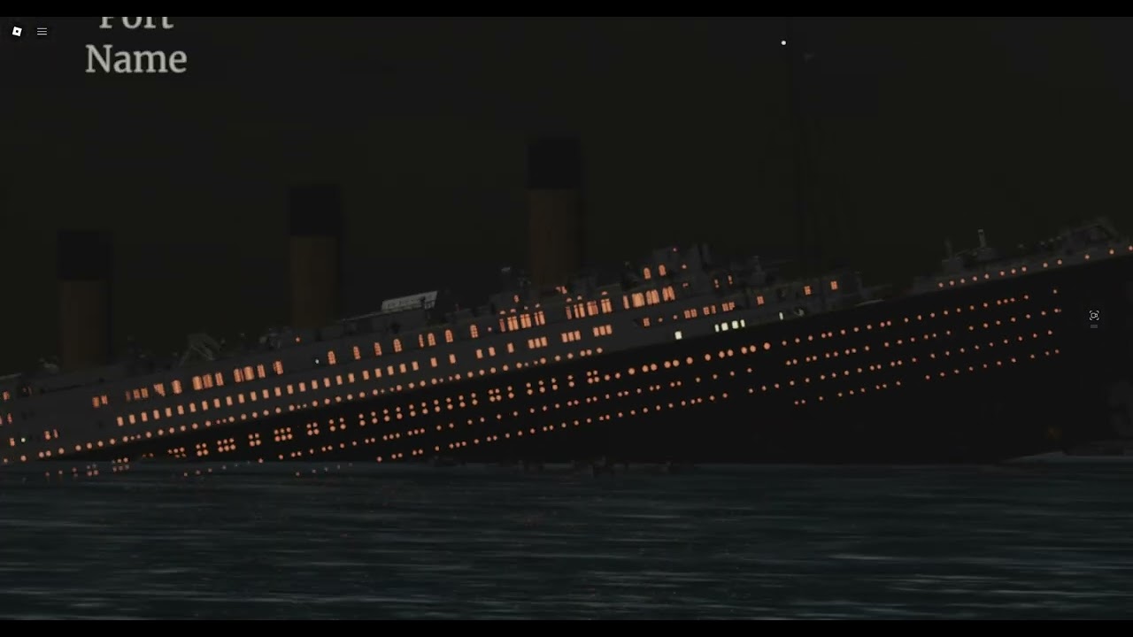 Titanic Sinking (island see version)