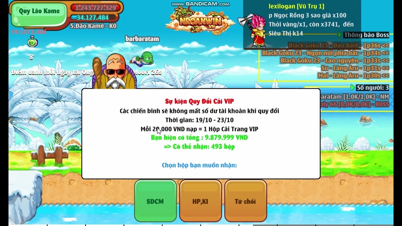 Server chuẩn bị mở Test Free ALL