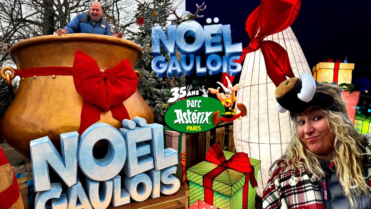 1ERE JOURNEE DU NOEL GAULOIS AU PARC ASTERIX 2024 - LA GLISSADE D'OBELIX - LES JARDINS MERVEILLEUX