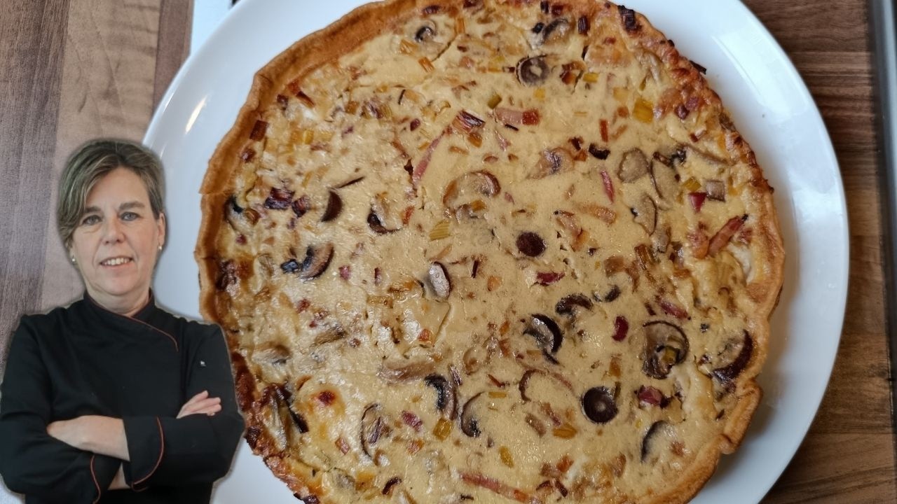 Quiché casera de Puerros y Bacon 🥧 ¡Te va a encantar!