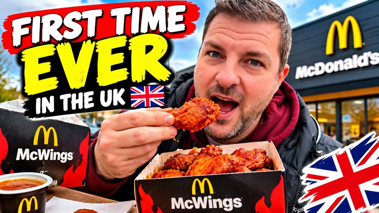 Я пробую КРЫЛЫШКИ из McDonald's!!! &mdash; ВПЕРВЫЕ в Великобритании! &mdash; Стоят ли они того?