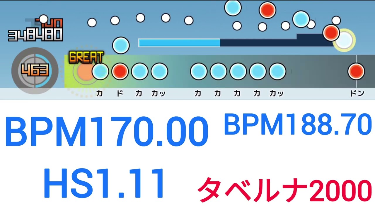 〆ドレー2000のBPMとHS 