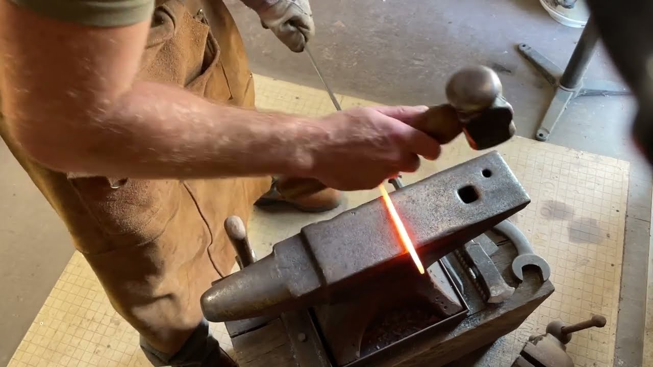 How To Hand Forge a heavy duty Bar Stirrer - Cocktail Bartender Spoon by @LKForge