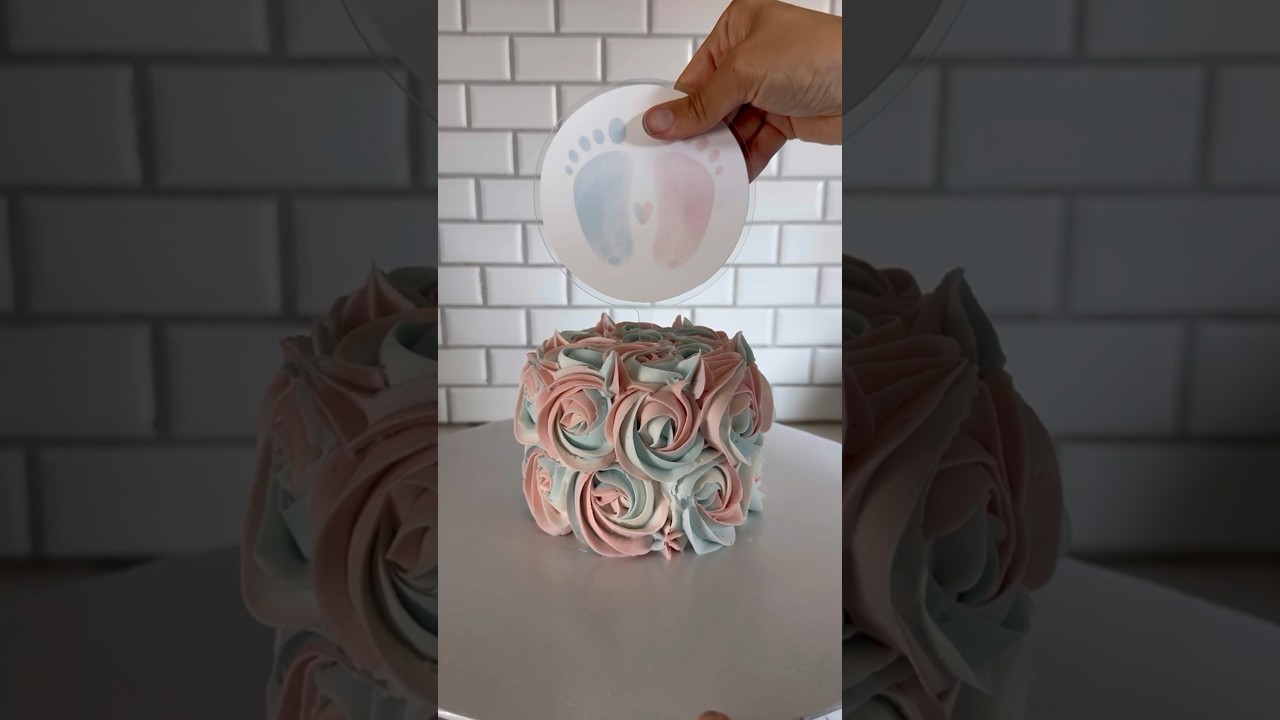 Gender reveal cake! How did it turn out?