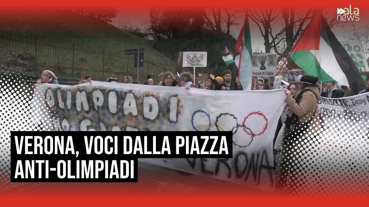 Verona, in centinaia contro le Olimpiadi: 