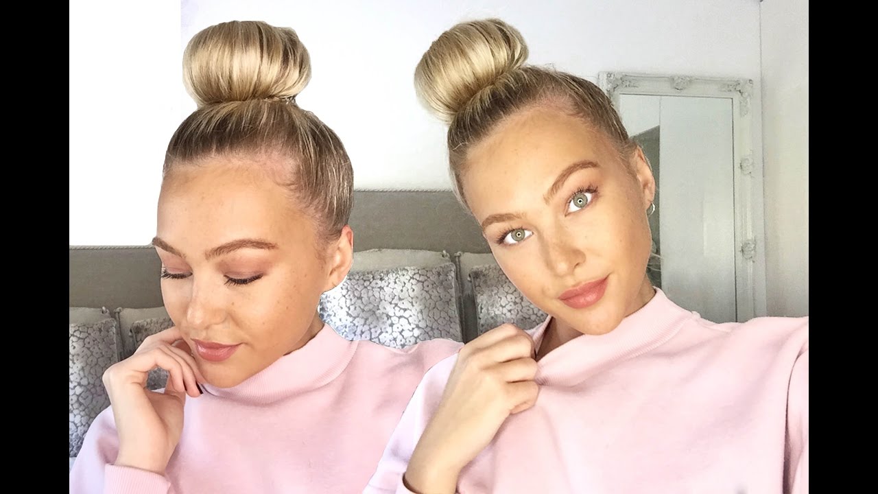 TOP KNOT / BALLERINA BUN TUTORIAL | Hollie Hobin