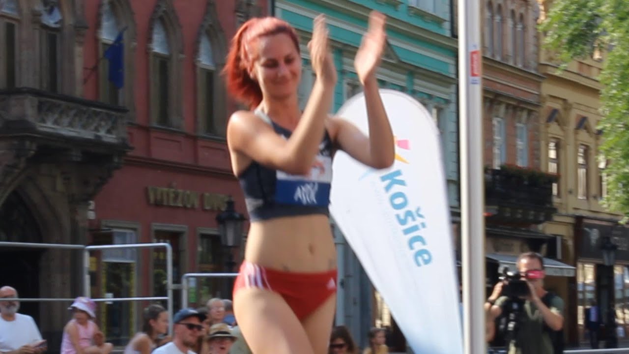 Sara A&scaron;čić (CRO) 176 cm Meeting record! 1st Place Street High Jump Ko&scaron;ice 2022MR Ko&scaron;ice 2022