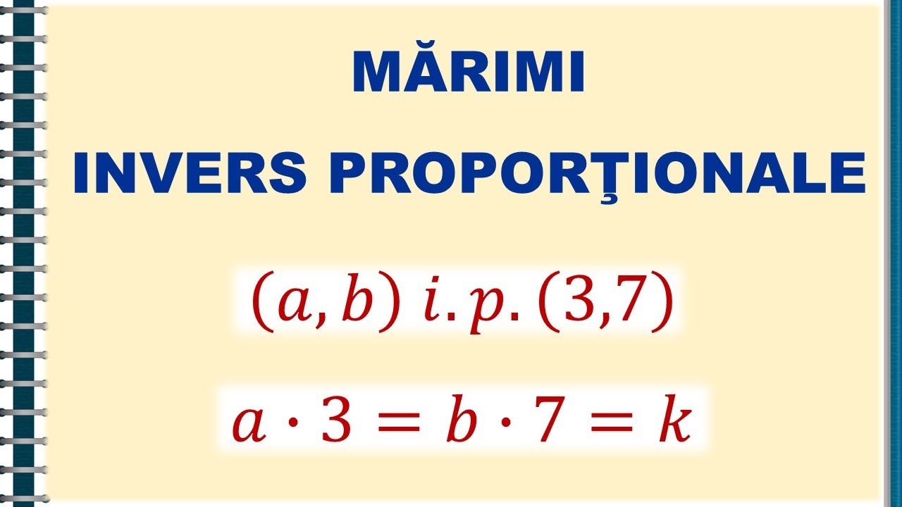 Marimi invers proportionale