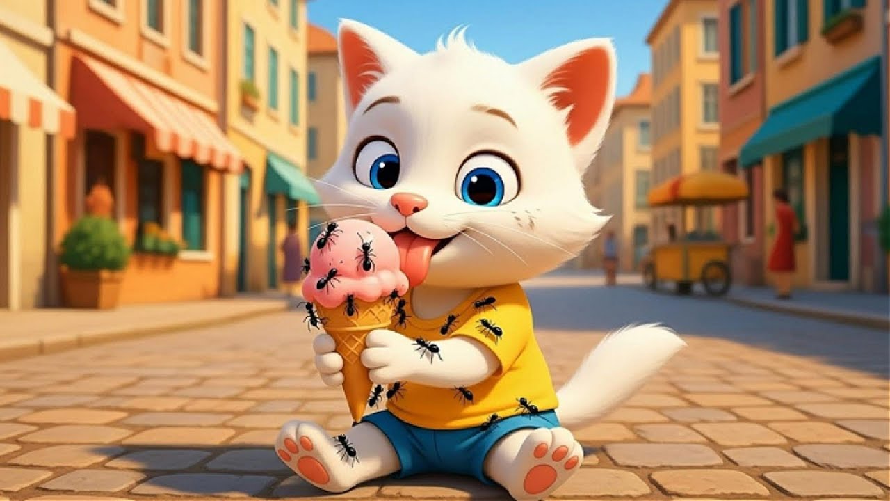 🐱🍦 AI Cat Story A Cute Kitten and the Ice Cream Mishap 😹