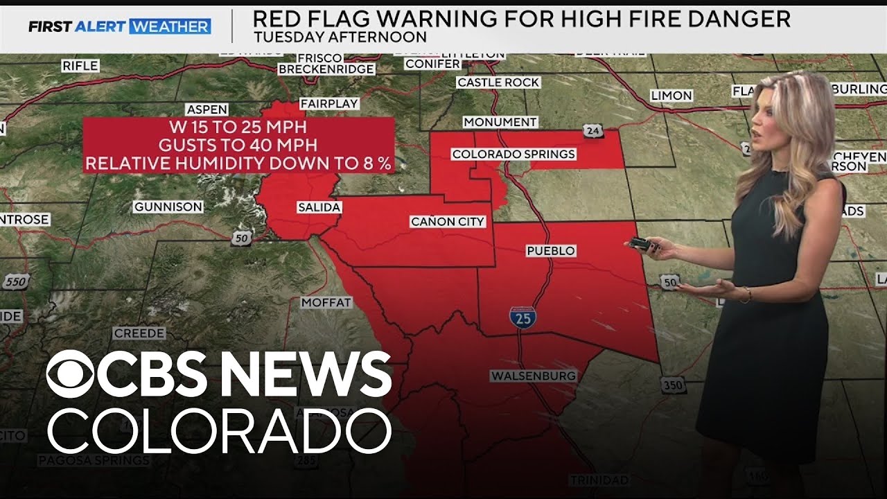 High fire danger in parts of Colorado with strong winds