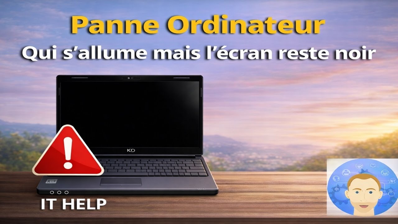 pc portable qui s'allume mais écran noir
