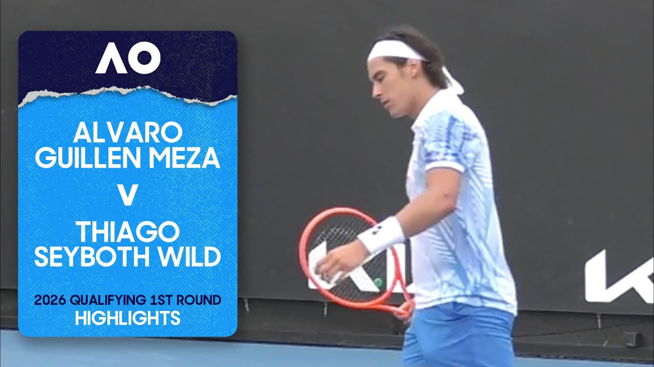 Alvaro Guillen Meza v Thiago Seyboth Wild Highlights | Australian Open 2026 Qualifying First Round