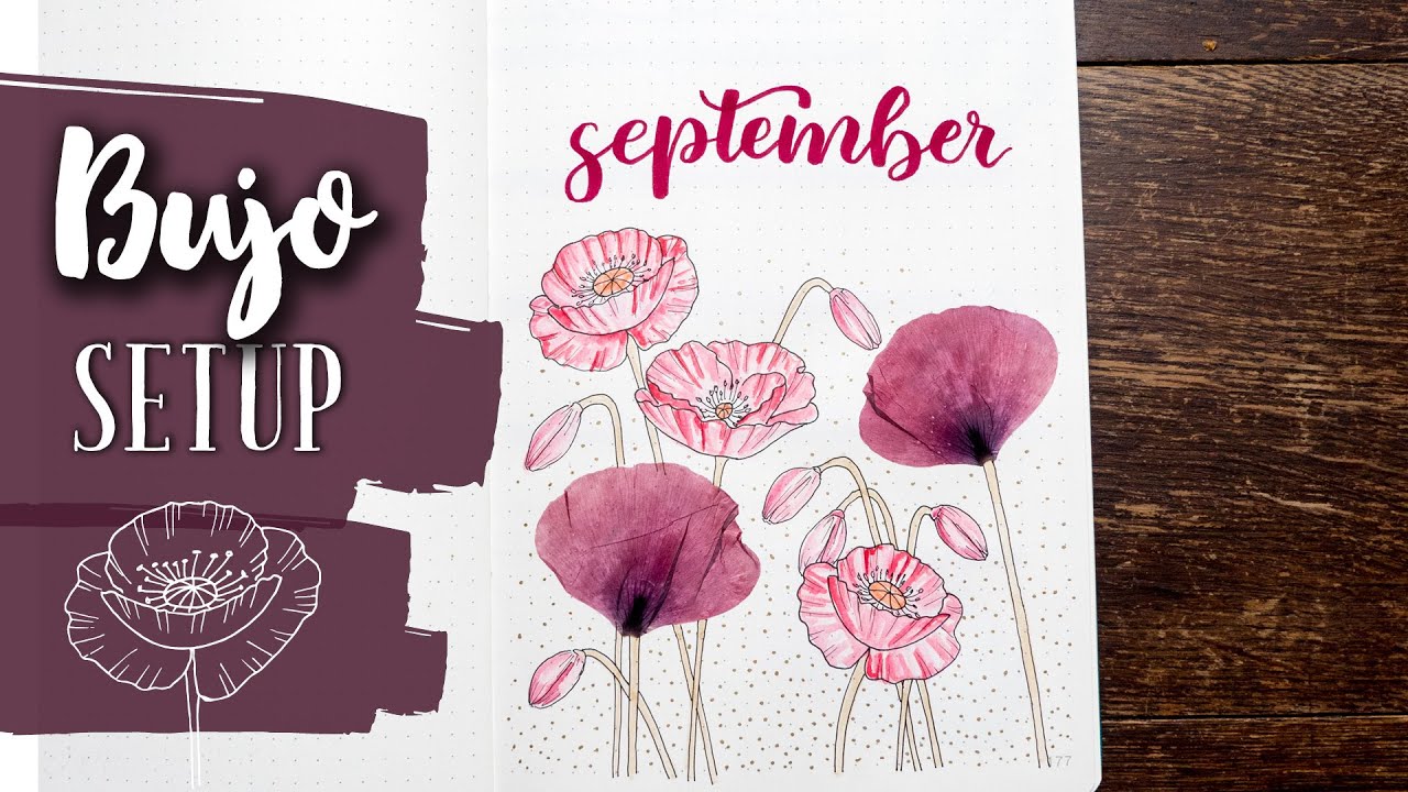 SEPTEMBER🎨 Bullet Journal Setup 2020 | plan with me deutsch