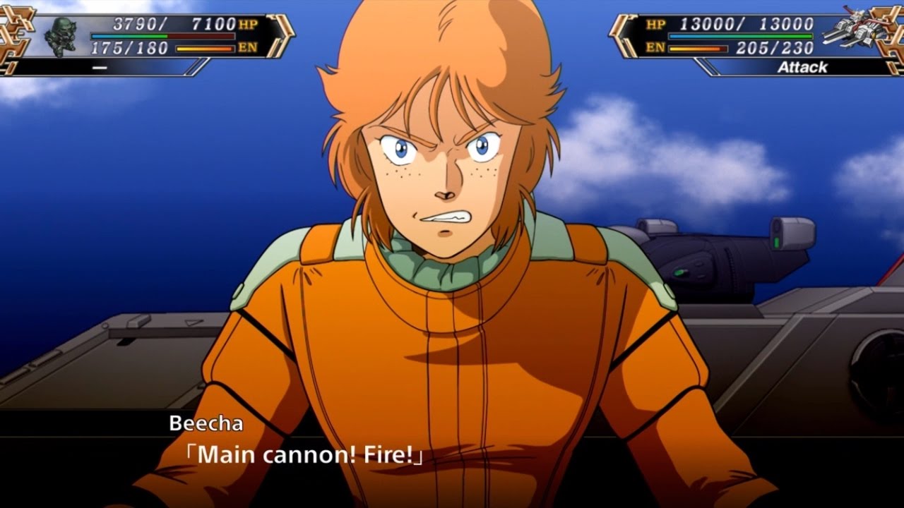 Super Robot Wars V (EN) - Captain Beecha (DLC)[ZZ Gundam Nahel Argama]
