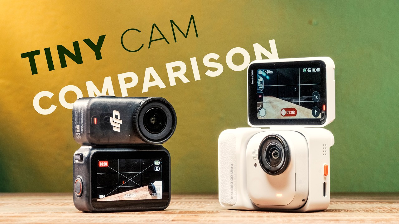 DJI OSMO NANO & Insta360 GO Ultra: Small modular action cam comparison