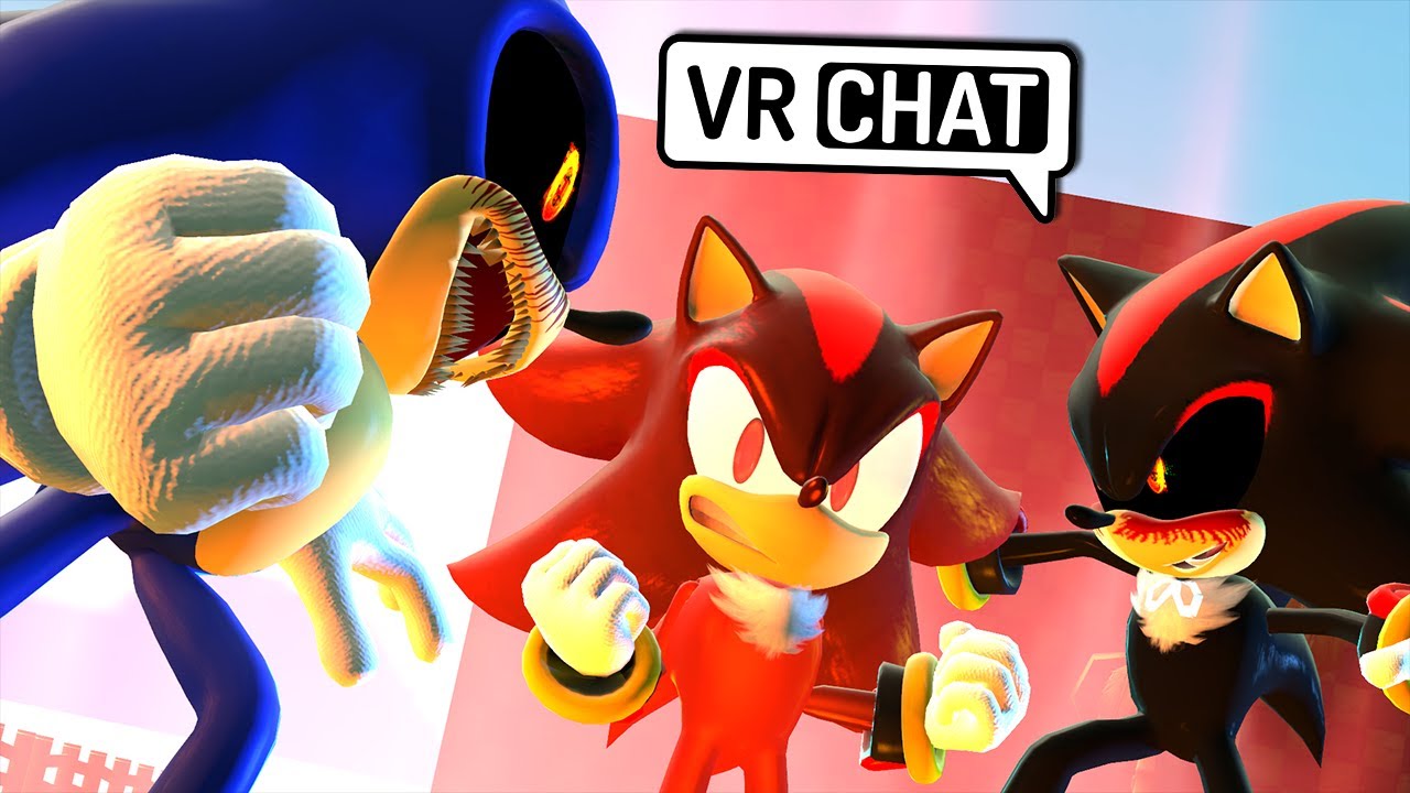 Shadow встречает Sonic.EXE и Shadow.EXE! (VR-чат)