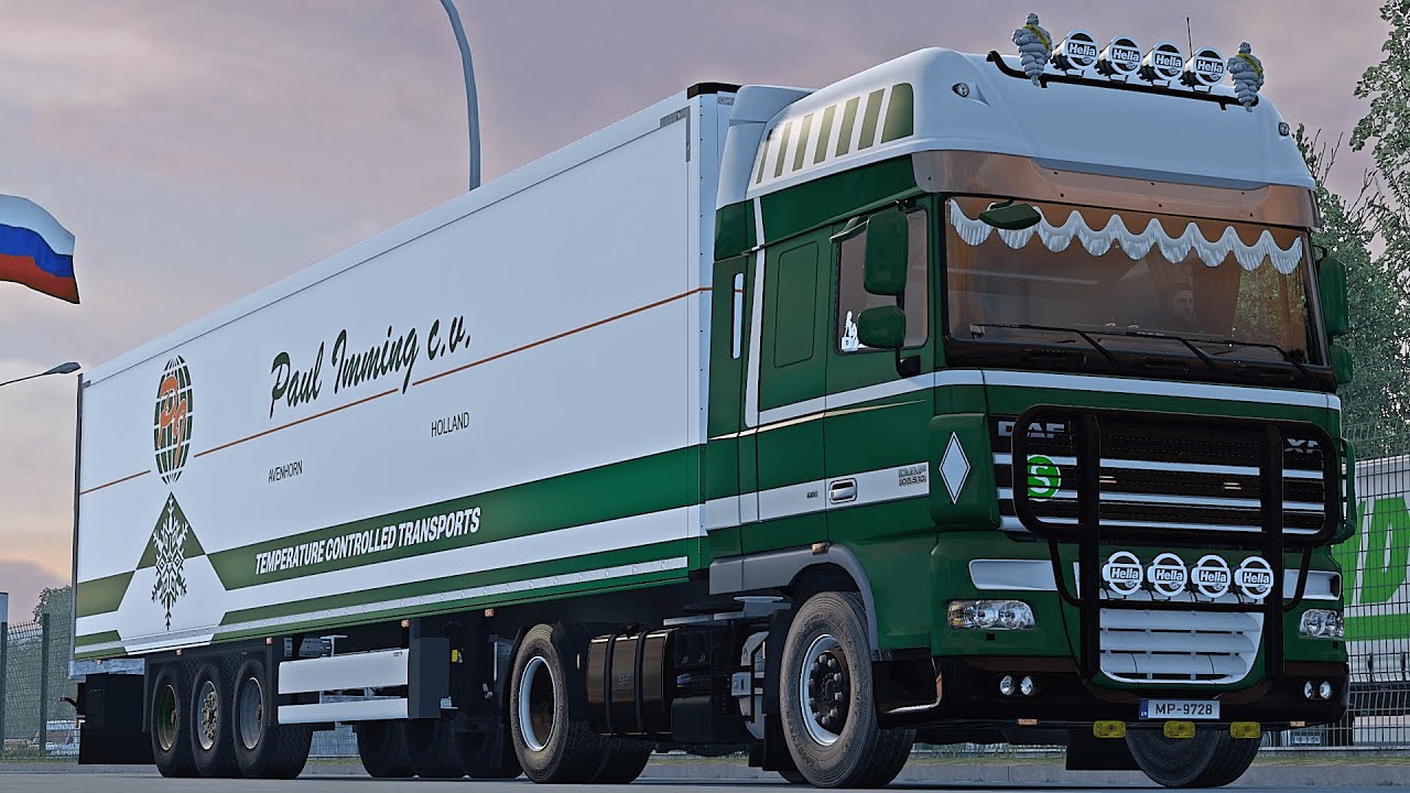 4K | ETS2 1.43 | Promods | DAF XF105 Open Pipe | Split 🇭🇷 - Maribor 🇸🇮