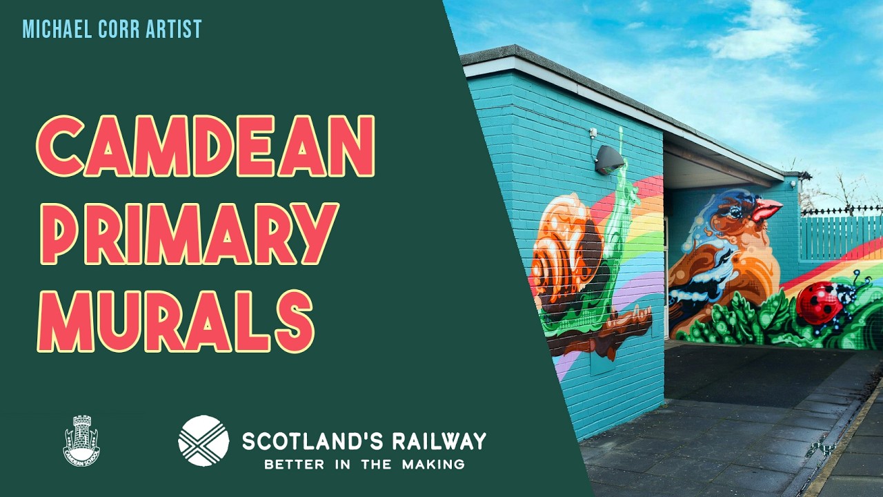 Camdean Primary & Nursery School Murals in partnership with Network Rail / Michael Corr Artist