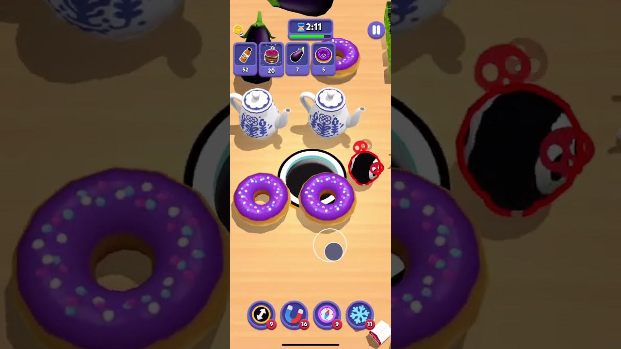 All in the hole fun and satisfying game level 131 to 140